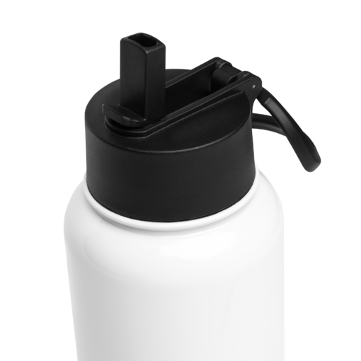 Stainless steel water bottle with a straw lid - immagine 4