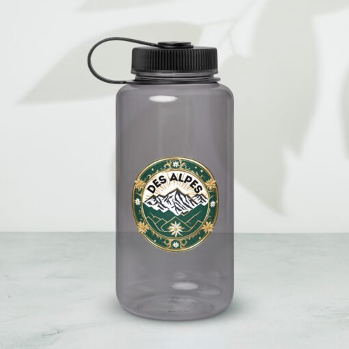 Wide mouth plastic water bottle - 32 oz