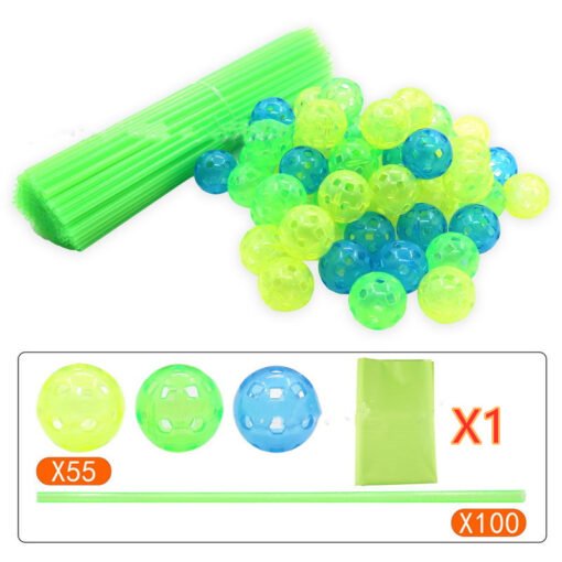 Children's Diy Bead Tent Fort Building Kit Toy Tent Building Blocks Tent Fight Tent - immagine 3