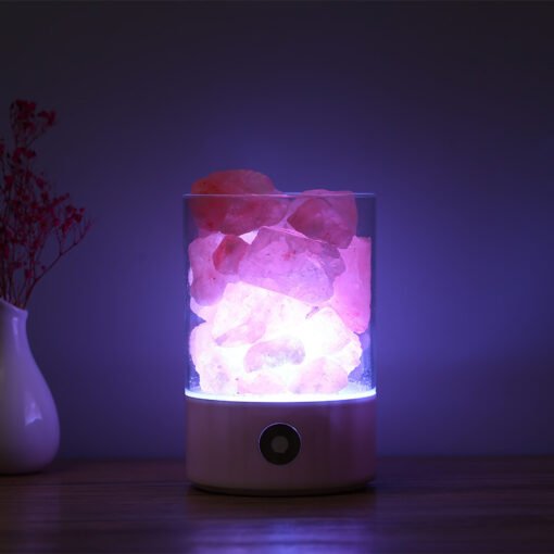 USB Crystal Light Himalayan Salt LED Lamp - immagine 6