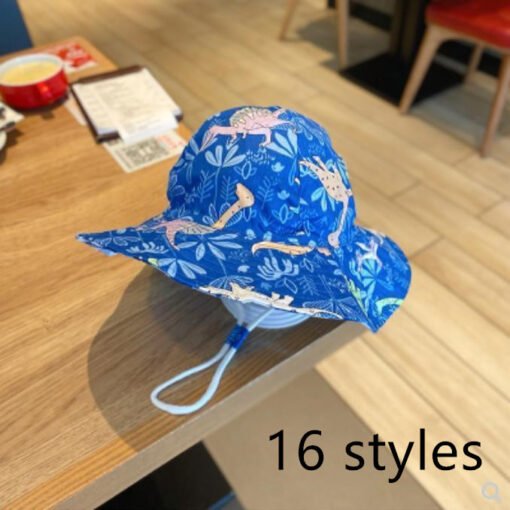 Spring And Autumn Children's Fisherman Hat Boys And Girls Print Basin Hat - Imagen 3