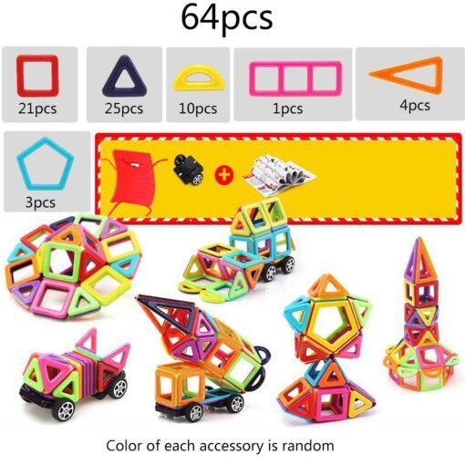 Magnetic building block toys - immagine 5