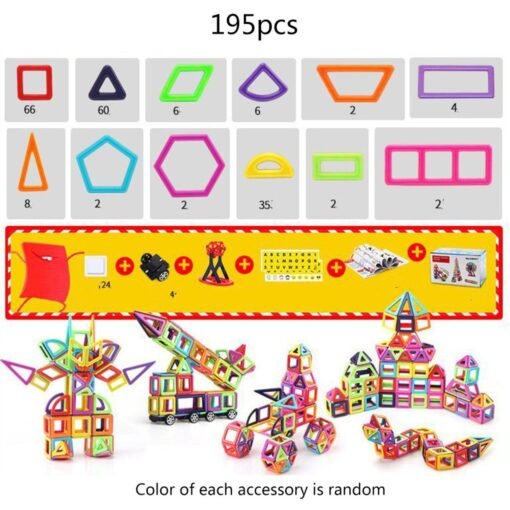 Magnetic building block toys - immagine 9
