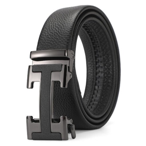 Genuine Leather Automatic Pure Leather Belt Boys - Image 9