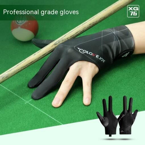 New Indoor Billiard Gloves Non-slip Wear-resistant Breathable Three-finger Gloves Single Pack - Larawan 2