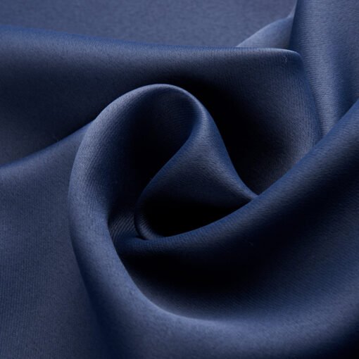 Dark Blue Bedroom Blackout Fabric Printed Curtains - Larawan 3
