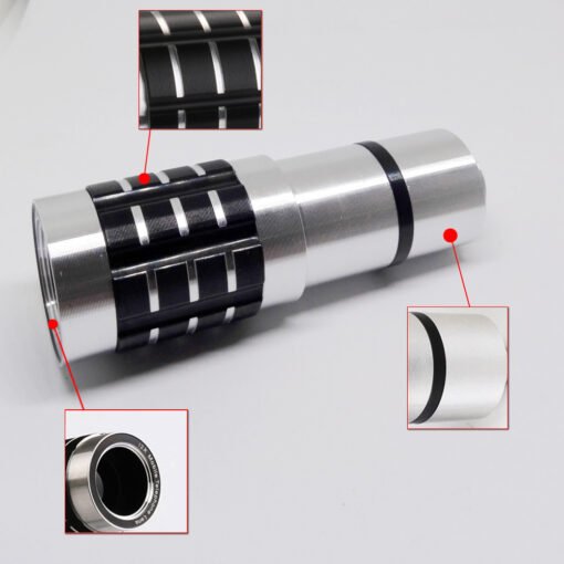 12 times telescopic lens universal collar clip cell phone accessories 12X high-definition outdoor filming long coke - Hình ảnh 2