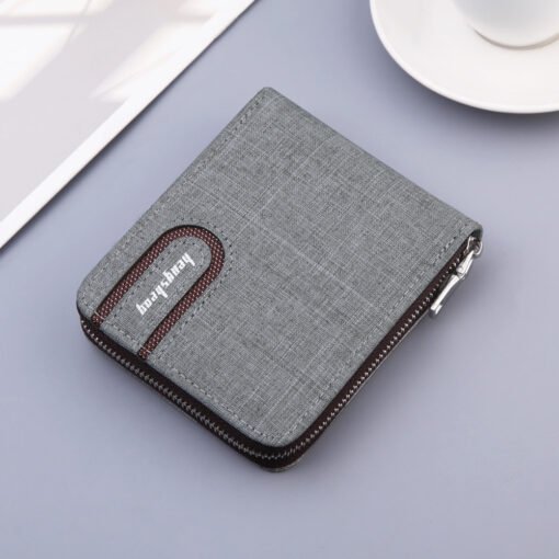 Mens Canvas Short Multifunctional Wallet - Image 7