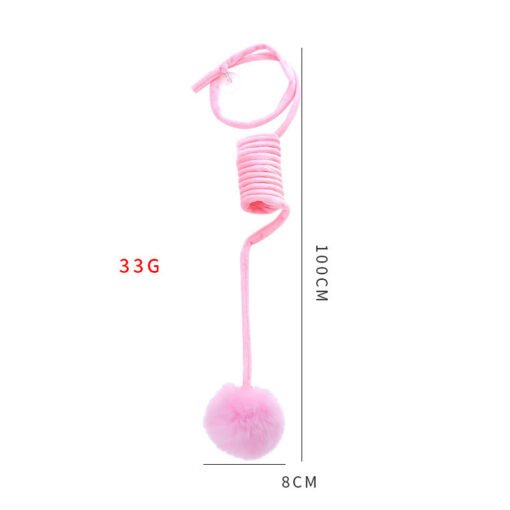 Cat Toy Self-Hi Sucker Spring Rabbit Hair Ball Interactive Play Pet Supplies Interactive Toys - Imagen 8