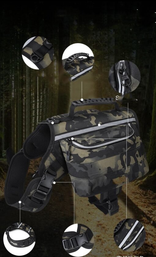 Outdoor Large Dog Backpack For Pets - Imagen 2