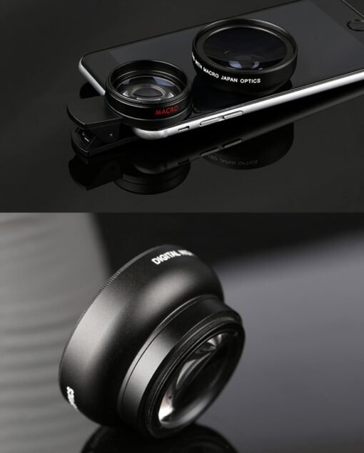 Mobile phone lens 0.45Xwide angle 12.5 times the macro external lens photography camera universal HD Combo - Image 3