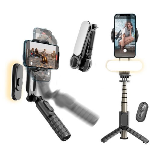 Handheld Gimbal And Bluetooth Selfie Stick Tripod - immagine 4