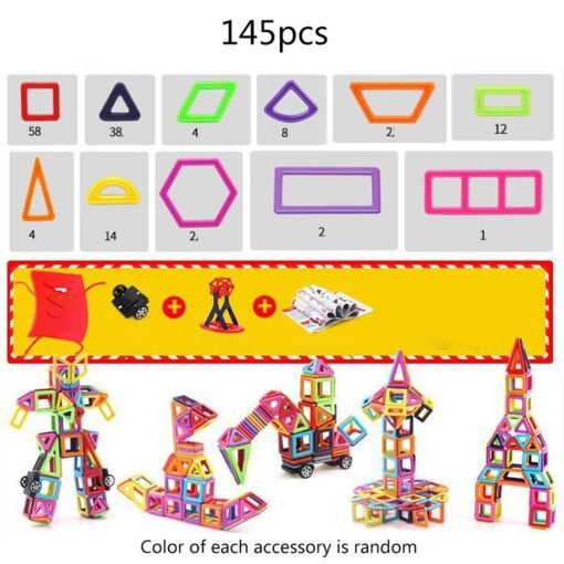 Magnetic building block toys - immagine 8