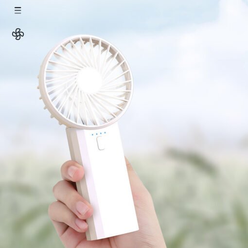 New Multi-function Portable Fan, Student Handheld Fan, Charging Usb Fan, Double Fan Blade Charging Treasure Fan - Image 4