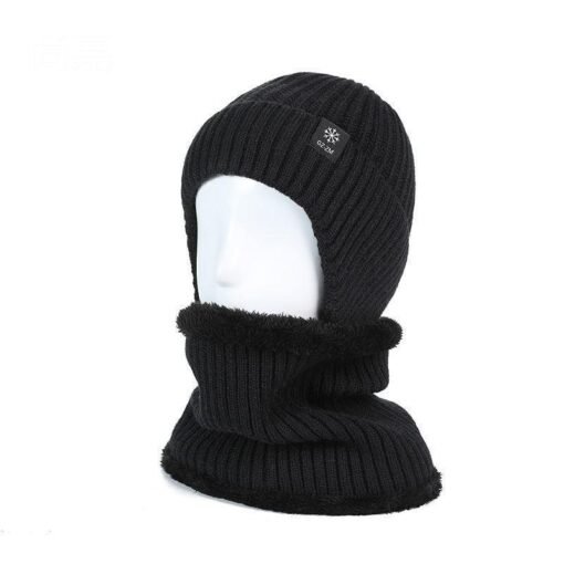 Middle-aged And Elderly People's Hats Men's Winter Warm Wool Hat Ear Protection - Hình ảnh 9