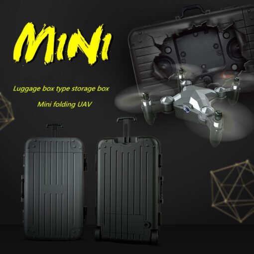 New Luggage Box Storage Box Folding Mini UAV Aerial Photography Remote Control Four Axis Children's Toys Drone - Image 9