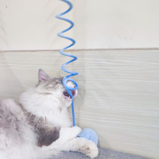 Cat Toy Self-Hi Sucker Spring Rabbit Hair Ball Interactive Play Pet Supplies Interactive Toys - Imagen 3