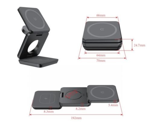 Magnetic Suction Wireless Charging And Folding Phone Holder - immagine 5