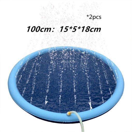 Non-Slip Splash Pad For Kids And Pet Dog Pool Summer Outdoor Water Toys Fun Backyard Fountain Play Mat - 图片 8