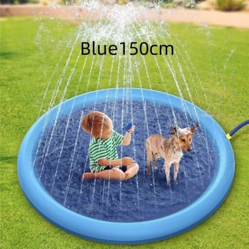 Non-Slip Splash Pad For Kids And Pet Dog Pool Summer Outdoor Water Toys Fun Backyard Fountain Play Mat - 图片 4