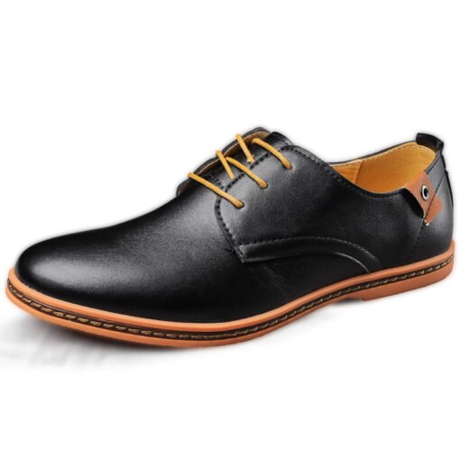 Men's Casual Business Shoes Leather Surface Lace-up Pumps - Bild 3