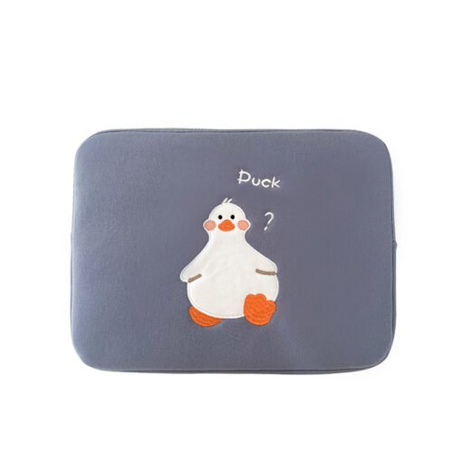 Cartoon Cute Duck Embroidery Ins Niche Design Tablet Case - Image 5
