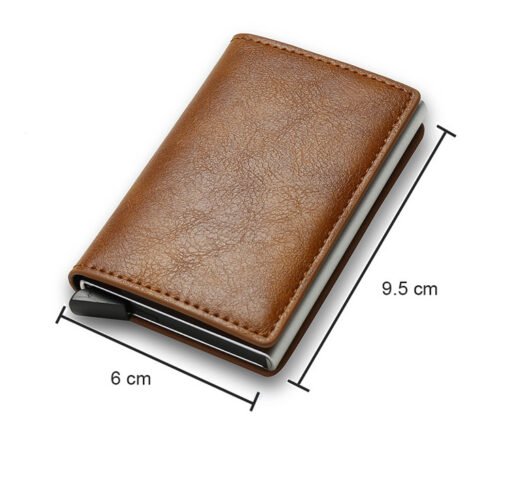 Multifunctional Card Holder Airtag Men's Short Card Holder Wallet Air Tag - Image 8