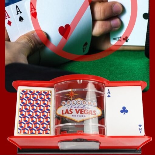 Poker Card Hand Shuffler Easy Hand Cranked Casino Card Shuffling Machine For Blackjack Poker Texas - Image 10