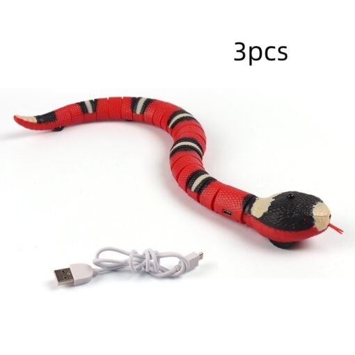 Smart Sensing Interactive Cat Toys Automatic Eletronic Snake Cat Teasering Play USB Rechargeable Kitten Toys For Cats Dogs Pet - Hình ảnh 8