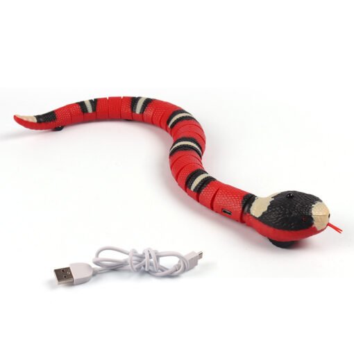 Smart Sensing Interactive Cat Toys Automatic Eletronic Snake Cat Teasering Play USB Rechargeable Kitten Toys For Cats Dogs Pet - Hình ảnh 2