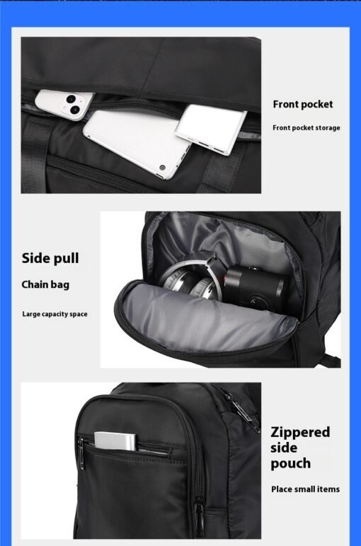 Men's Large Capacity Travel Dry Wet Separation Fitness Sports Training Portable Messenger Bag - Image 3