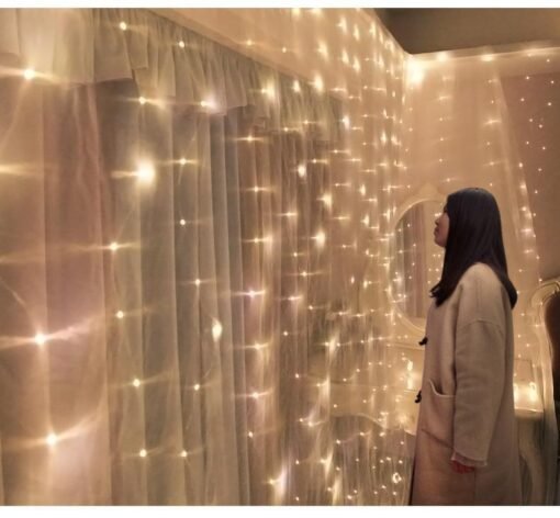 Remote Control Copper Wire Light Curtain String - Image 5