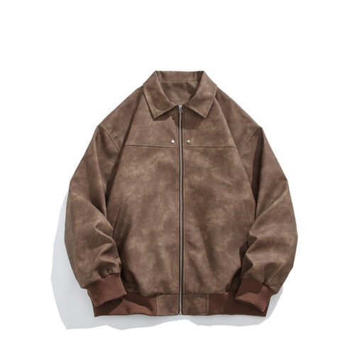 Cropped Leather Coat American Pu Shuai High Sense Men - Image 6
