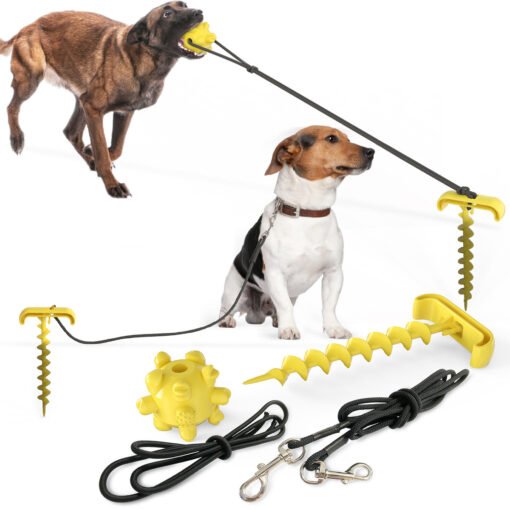 Tie dog leash dog toy - Imagen 5
