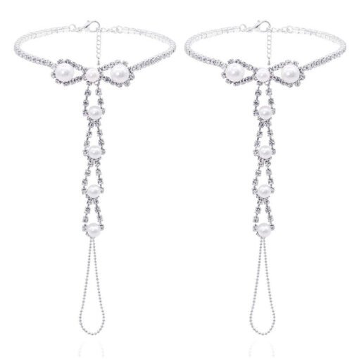 Rhinestone Super Light Beach Anklet - Larawan 2