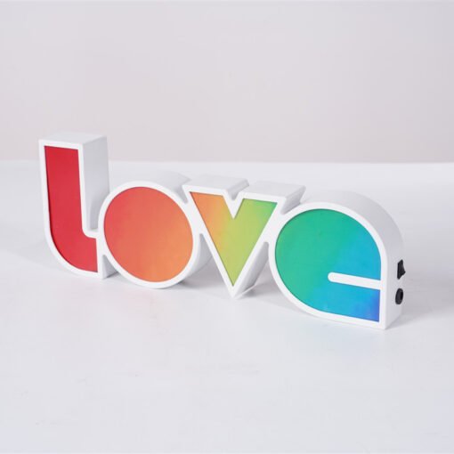 Decorative Lights Proposal Confession Holiday Arrangement English LOVE Letters LED Lights' - Hình ảnh 6