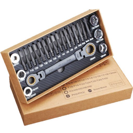 Multi-Angle Ratchet Wrench Screwdriver Set - Image 3