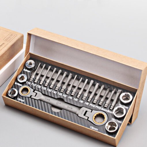 Multi-Angle Ratchet Wrench Screwdriver Set - Image 2
