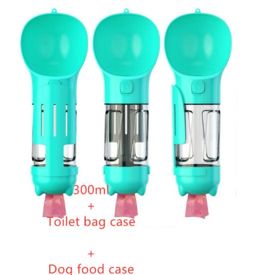 Pet Water Bottle Feeder Bowl Garbage Bag Storage Portable Pet Outdoor Travel 3 In 1 Dog Water Bottle - Imagen 3