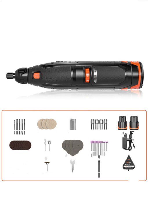 Electric Grinder Small Hand-held Electric Woodworking Engraving Complete Set Of Rechargeable Lithium Battery Micro Grinder - 图片 4