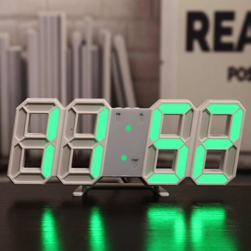 Three-dimensional Wall Clock, Silent Digital Alarm Clock, Three-dimensional Wall Clock For Living Room - immagine 2