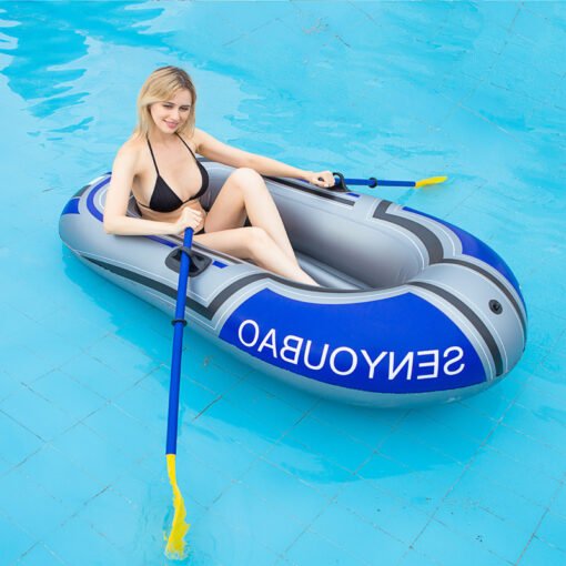 Single Boat Double Inflatable Boat Kayak PVC Boat Hovercraft Fishing Boat - 图片 5