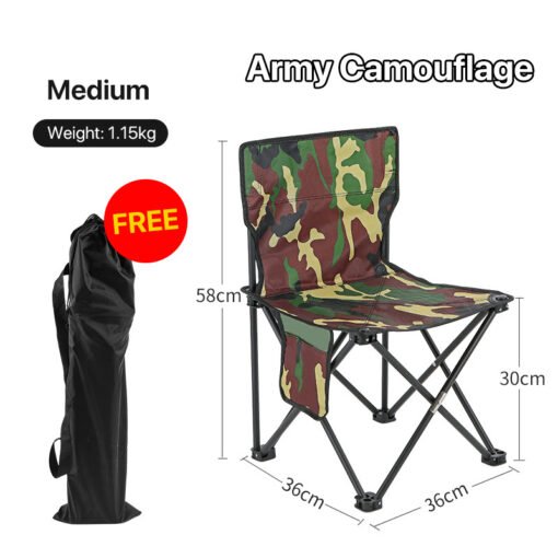 Folding Chair Outdoor Portable Backrest Fishing Chair Stool Painting Stool Chair Maza Small Chair - Bild 4