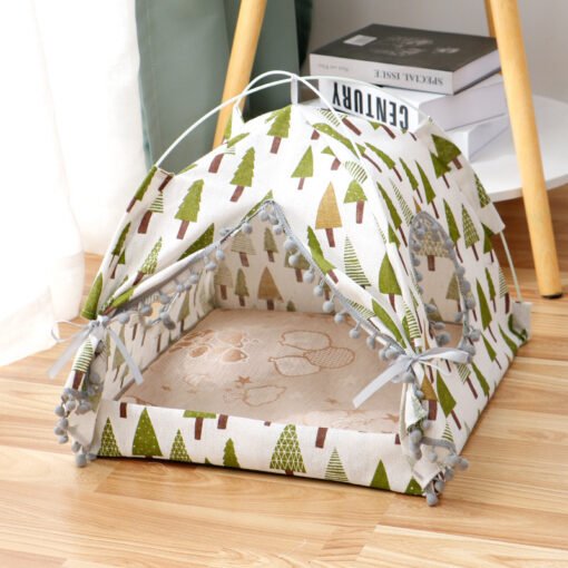 Cat Tent Cat Cat House Enclosed Pet Bed - Imagen 3
