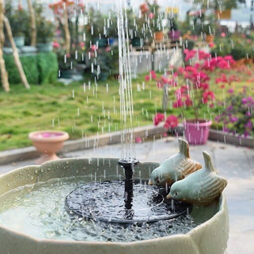 Solar Fountain  Outdoor Garden Classic Round - Hình ảnh 6