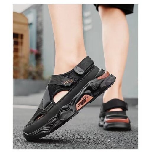 Men's Summer Platform Lightweight Non-slip Breathable Mesh Sandals - Image 3