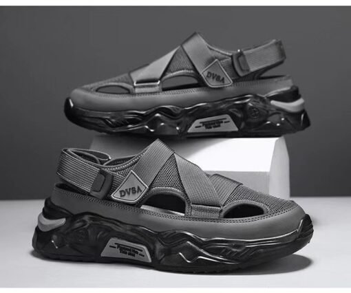 Men's Summer Platform Lightweight Non-slip Breathable Mesh Sandals - Image 5