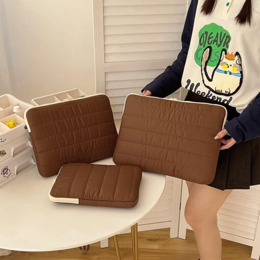 Simple Stitching Splicing Laptop Tablet Case - 图片 5