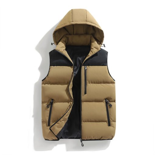 Multi-pocket Waterproof Outdoor Hooded Vest - Larawan 3