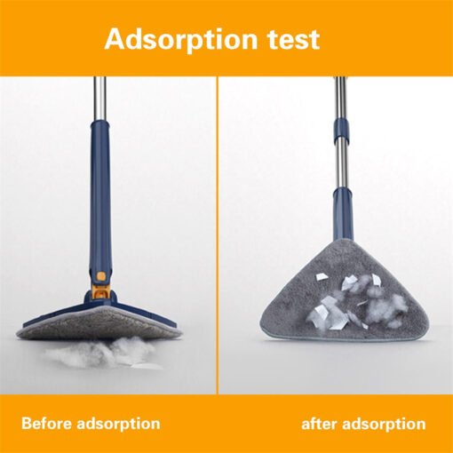 Extendable Triangle Mop 360 Rotatable Adjustable 110 Cm Cleaning Mop For Tub Tile Floor Wall Cleaning Mop Deep Cleaning Mop - Larawan 5
